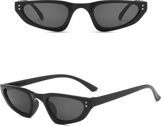 Generic Vintage Retro For WomenS Sun Glasses Small Frame Cat Eye Shape Sunglasses For Women Sunglasses Female,Black Gray 2026