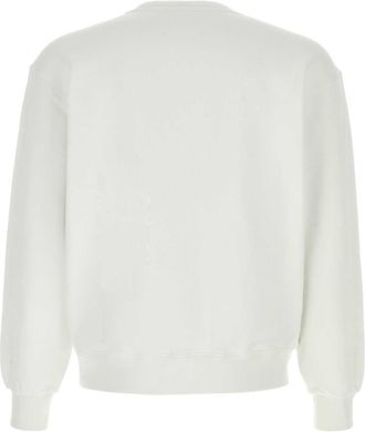 Kenzo Mens Signature Sweatshirt White Cotton Sweater