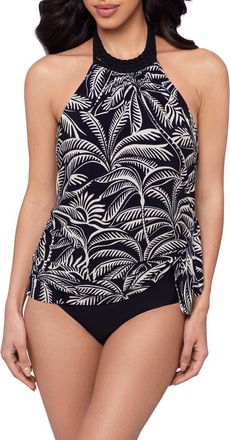 Magic Suit By Miraclesuit Hearts of Palm Molly One-Piece Swimsuit in Black/Multi at Nordstrom, Size 12