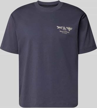 Marc O'Polo Relaxed Fit T-Shirt aus reiner Baumwolle in Blau, Gr&ouml;&szlig;e XXXL
