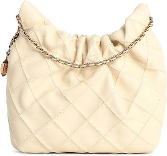 Tory Burch Fleming Cream Leather Mini Bag