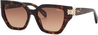 Chopard SCH418S 0909 Womens Sunglasses Tortoiseshell Size 54