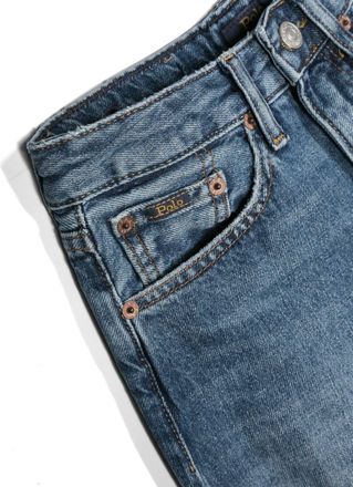 Polo Ralph Lauren Boys Kids Jeans Blue Cotton; Elastane