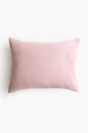 H&M Kopfkissenbezug aus Baumwollmusselin - Pink