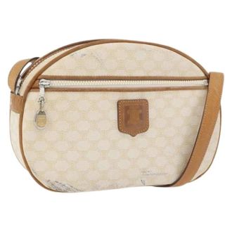 Celine Pre-owned Cross Body Bags, female, White, Size: ONE SIZE Pre-owned Vintage Shoulder Bag