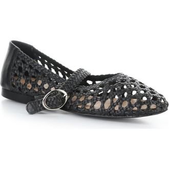 Bos. & Co. Wilda Mary Jane Flat in Black at Nordstrom, Size 10-10.5Us