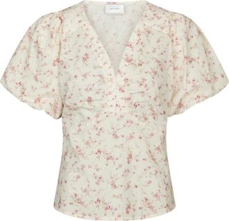 Neo Noir Overhemden, Dames, Roze, L, Gedrukte Dusty Rose Jurk