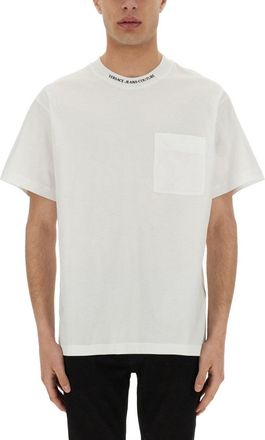 Versace Jeans Couture T-Shirt With Logo On The Collar-Uomo