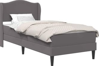 vidaXL Struttura Del Letto Con Testiera Grigio 90 X 190 Cm Similpelle Vidaxl