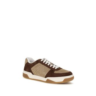 Valentino Garavani Mens Brown Napa Leather - Calf Bos Taurus Athletic Sneakers