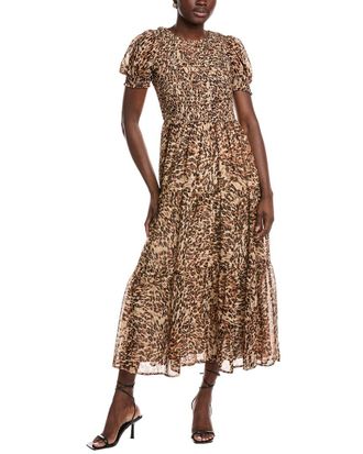 Anne Klein Smocked Maxi Dress