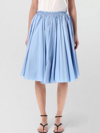 Ami cotton midi skirt low waist corolla