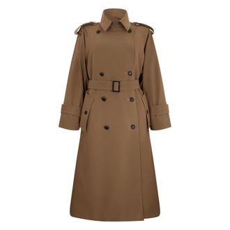 Max Mara Trench Coats, female, Brown, Size: XS Certo Wool Trench