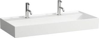 Laufen Kartell Lavabo Sobre Encimera, 2 Agujeros Para Grifo, Sin - Laufen
