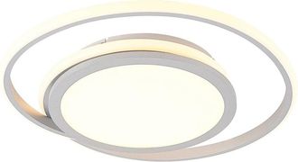 Lucande Lámpara de techo LED de Metal Plateado