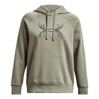 Under Armour (WMNS) Under Armour Rival Fleece Antler Hoodie Light Green 1380262-504