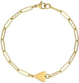 Adornia Tarnish Resistant 18K Gold Plated Heart Bracelet at Nordstrom Rack