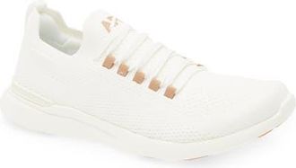Athletic Propulsion Labs TechLoom Breeze Knit Running Shoe in Ivory /Gum at Nordstrom, Size 5.5
