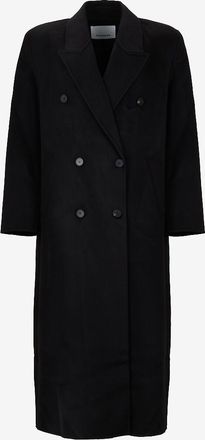 Frankie Shop Langer Doppelreiher-Mantel aus Flanell Gaia