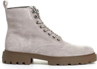 Hogan Su&egrave;de Veterlaarzen - Heren - Veterlaarzen - Beige - 44 EU - Su&egrave;de - Schoenen