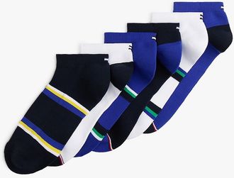 Tommy Hilfiger Mens Sport Ankle Sock 6-Pack - Multi