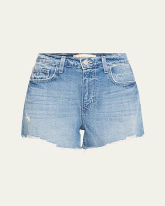 L'agence Beck High-Rise Denim Shorts