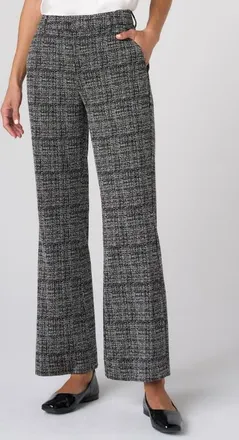Liverpool L.A. Knit Flare Pants in Black/multi Tweed Print at Nordstrom, Size 14