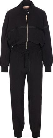 Twinset Black Jacket Zip Closure