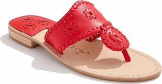 Jack Rogers Womens Jacks Flat Sandal In Fire Red