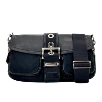 Prada Pre-owned Cross Body Bags, female, Black, Size: ONE SIZE Pre-owned Vintage Shoulder Bag