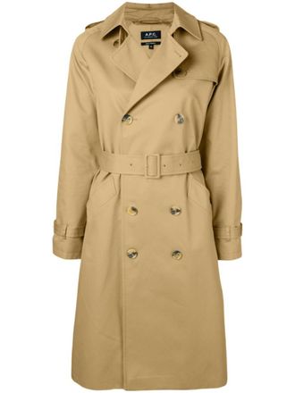 A.P.C. Beige Greta trench coat