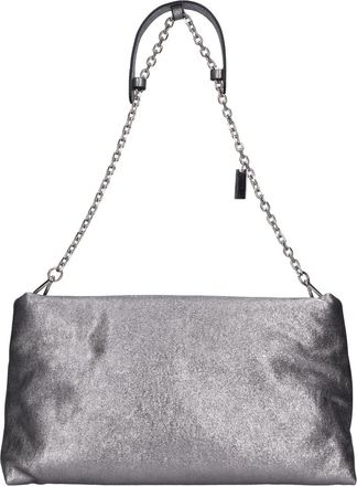 Gianni Chiarini Maxi Clutch - Dames - Schoudertassen - Grijs - ONE Size - Leer - Tassen