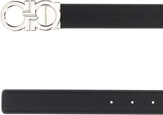 Ferragamo Mens Adjus Belt Black Calf