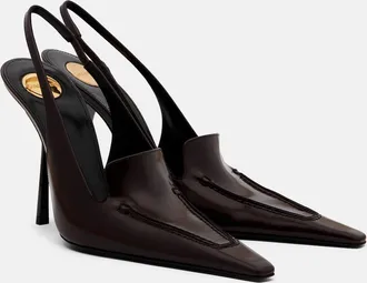 Saint Laurent Voltaire leather slingback pumps