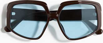 H&M Eckige Sonnenbrille - Brown