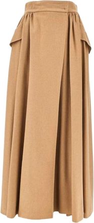 Max Mara Eufemia pleated skirt - Neutrals