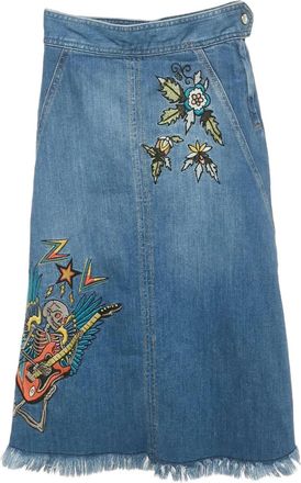 Zadig&Voltaire Gonna con ricamo - Blu