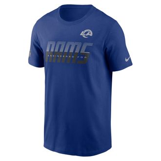 Nike Los Angeles Rams Sideline Team Issue Nike Mens Dri-FIT NFL T-Shirt in Blue | 02ET4EV9X-TF9
