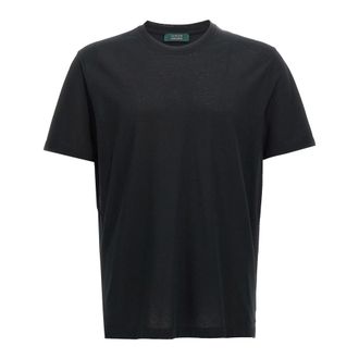 Zanone Hombre, Camisetas, Negro, Talla: L