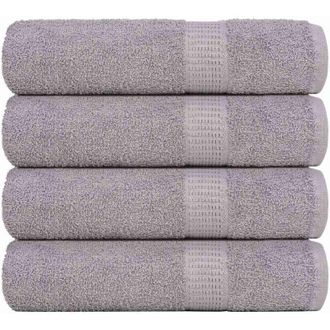 vidaXL Toallas De Ba&ntilde;o 4 Uds Gris 100x150 Cm 360 Gsm 100% Algod&oacute;n Vidaxl