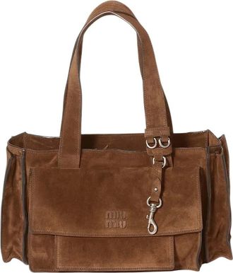 Miu Miu Brown Utilitaire Medium Shoulder Bag