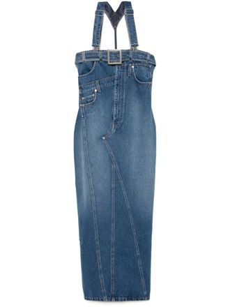 Jean Paul Gaultier The denim overall jurk - Blauw