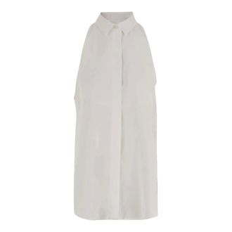 Darkpark Sleeveless Tops, female, White, Size: XS Viscose-blend Sleeveless Shirt