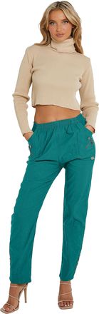 Generic ACHOMO Ladies Trousers Womens Cherry Berry Full Length Bottoms Slime Fit Pant Elasticated Waist Italian Causal Jogger (Jade Green Size 22)