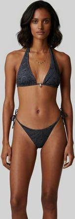 Lords of Harlech Crochet Paisley Womens Bikini Top in Crochet Paisley Caviar at Nordstrom, Size Xx-Large