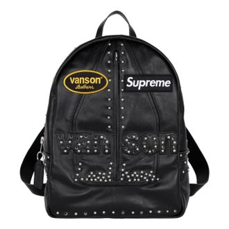 SUPREME FW25 x Vanson Leathers x B.B. Simon Backpack Black FW25B26-BLACK