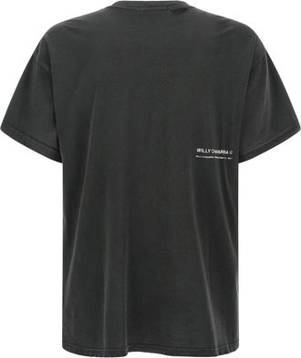 Willy Chavarria Graphic Print T-Shirt - Black