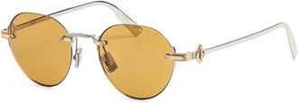 Dior CD Diamond R5U F2H0 Zonnebrillen - Heren - Zonnebrillen - Geel - 50 MM - Accessoires
