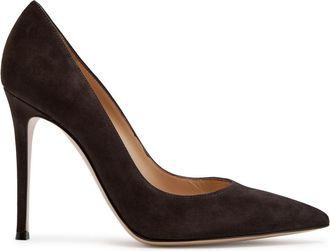 Gianvito Rossi Gianvito 105 Suede Pumps - Dark Brown