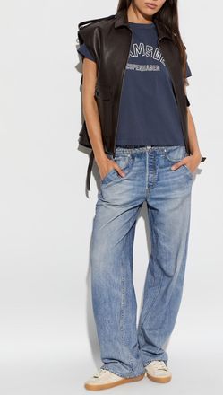 Rag & Bone Trousers With Jeansu Effect, Womens, Blue